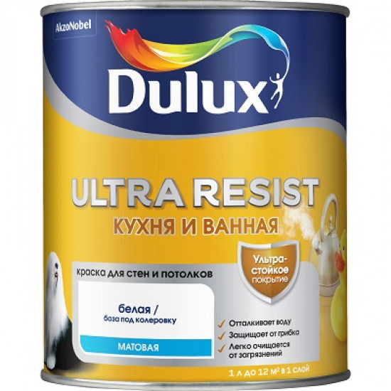 Краска Dulux Ultra Resist Кухня и Ванная 1л