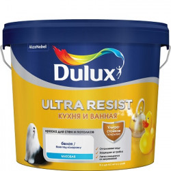 Краска Dulux Ultra Resist Кухня и Ванная 5л Краска Dulux Ultra Resist Кухня и Ванная 5л