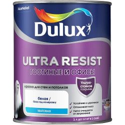 Краска Dulux Ultra Resist Гостиные и Офисы 1л Краска Dulux Ultra Resist Гостиные и Офисы 1л