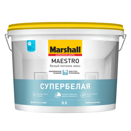 Маршал Краска Maestro Люкс потолок 9,0л.