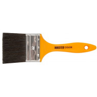 Кисть флейц, пластмассовая желтая ручка