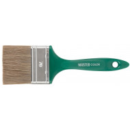Кисть флейц, пластмассовая зеленая ручка