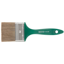 Кисть флейц, пластмассовая зеленая ручка Кисть флейц, пластмассовая зеленая ручка