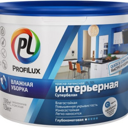 Краска ВД ProfiLux PL- 10L влагостойкая латексная интерьерная