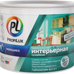 Краска ВД ProfiLux PL- 13L моющаяся латексная интерьерная
