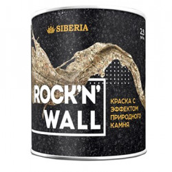 Краска Siberia Rock'n'Wall с эффектом природного 1,0 л.